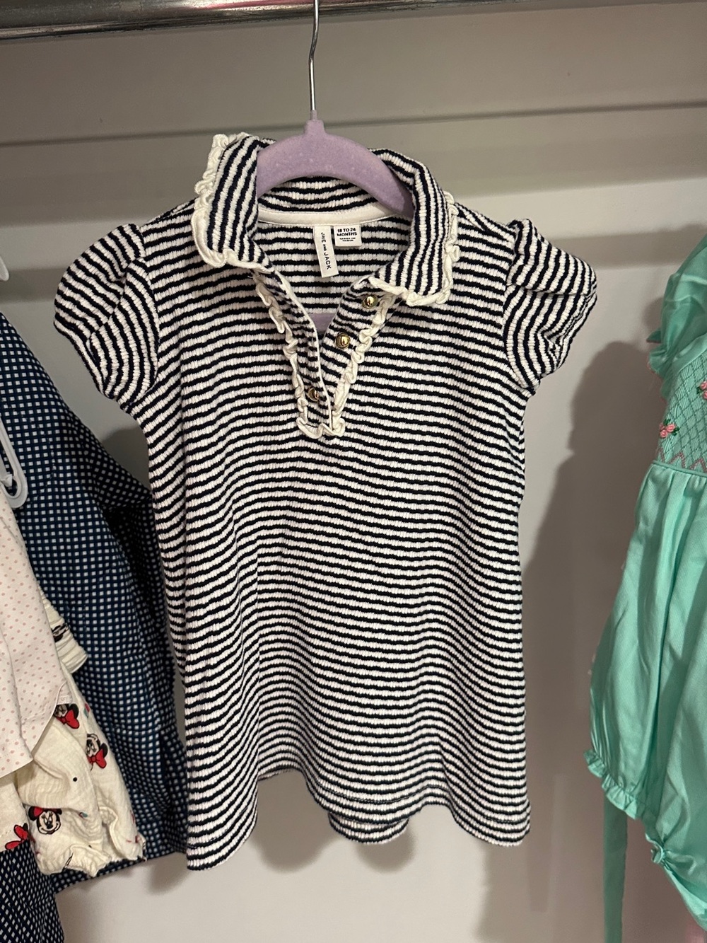 Janie and Jack Polo Dress with Ruffle Trim